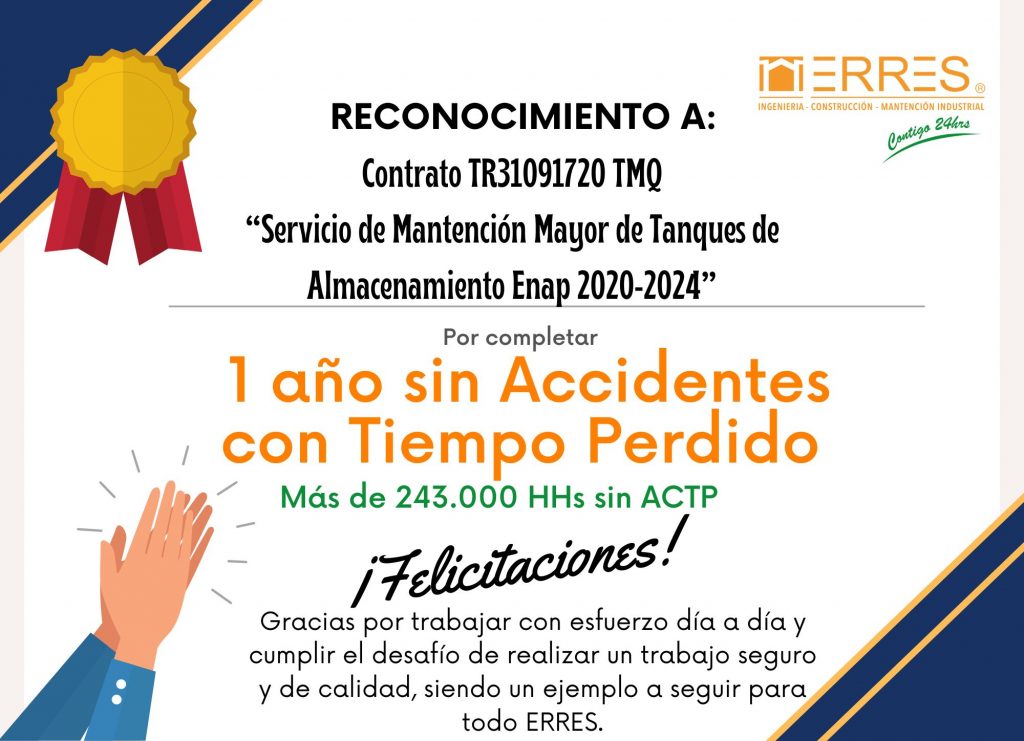 Contrato ERRES en Terminal Marítimo Quintero